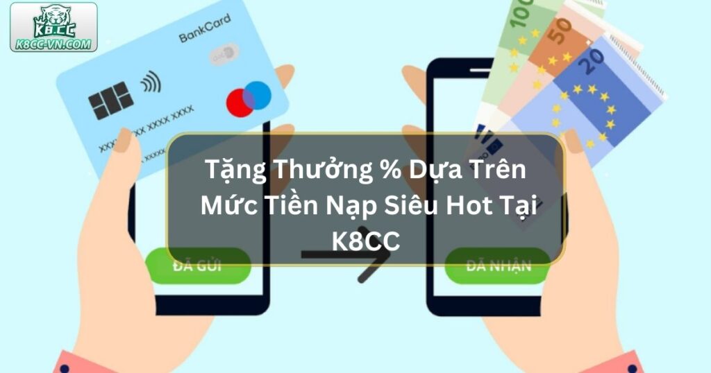 Tặng Thưởng % Dựa Trên Mức Tiền Nạp Siêu Hot Tại K8CC 5 Khuyến Mãi Miễn Phí Tiền Cược - Cập Nhật Ưu Đãi Mới Tại K8CC